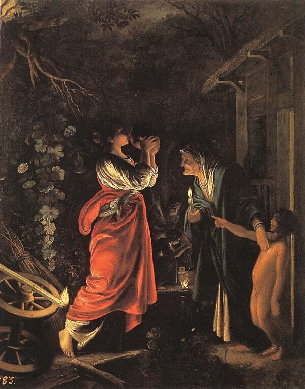Ceres and Stellio by Adam Elsheimer, hand-painted oil painting reproduction