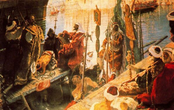Cervantes en Argel by Antonio Muñoz Degrain, hand-painted oil painting reproduction