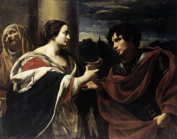 Sophonisba Receiving the Poisoned Chalice by Simon Vouet, hand-painted oil painting reproduction