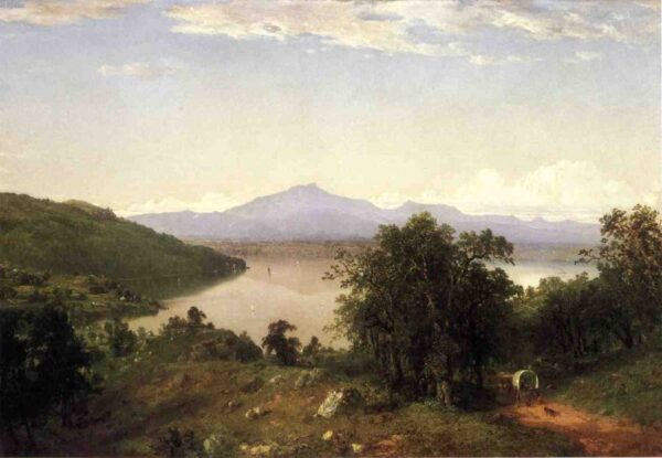 Camels Hump from the Western Shore of Lake Champlain by John Frederick Kensett, hand-painted oil painting reproduction