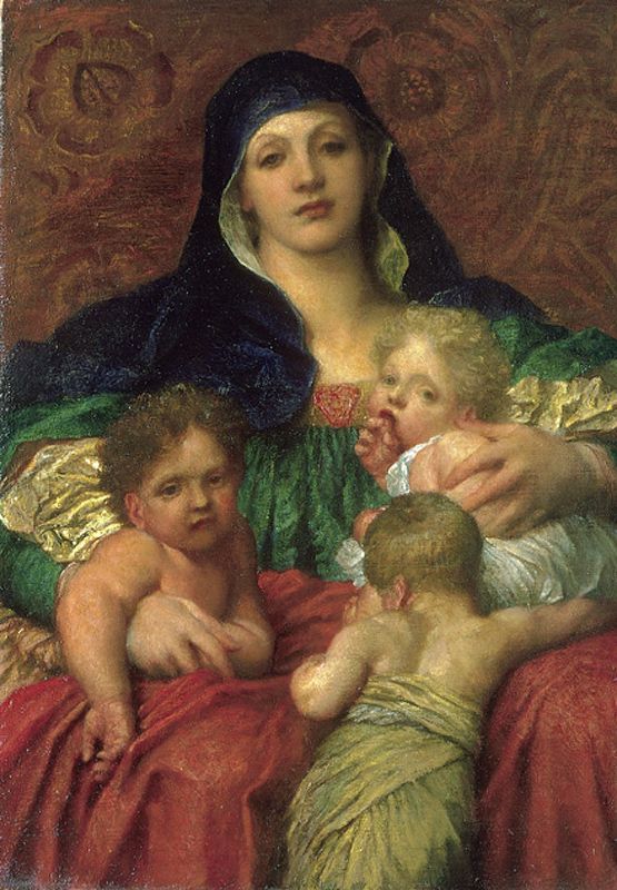 Charity by George Frederic Watts, hand-painted oil reproduction