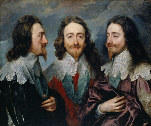 Charles I In Three Positions by Sir Anthony van Dyck, hand-painted oil painting reproduction