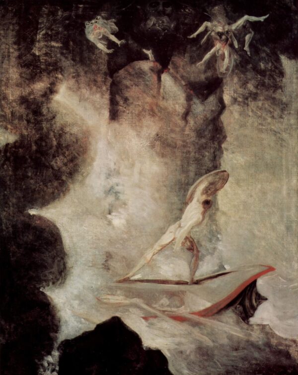 Odysseus in front of Scylla and Charybdis by Henry Fuseli, hand-painted oil painting reproduction