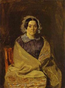 Portrait of N. P. Chernyshova by Pavel Fedotov, hand-painted oil painting reproduction
