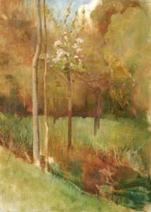 Cherry Blossom by Benjamin Haughton, hand-painted oil painting reproduction