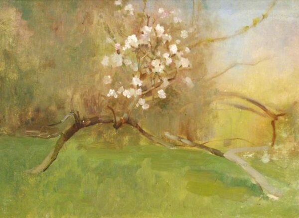 Cherry Blossom II by Benjamin Haughton, hand-painted oil reproduction