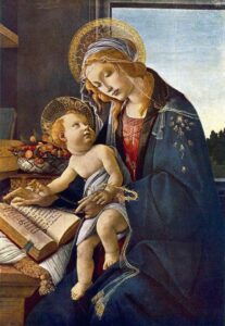 Madonna with the Child by Sandro Botticelli, hand-painted oil painting reproduction