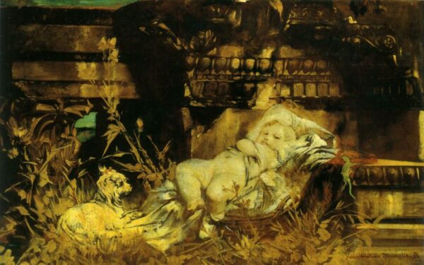 Child Portrait by Hans Makart, hand-painted oil reproduction