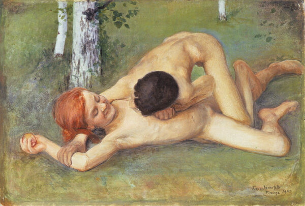 Children Playing by Eero Järnefelt, hand-painted oil painting reproduction