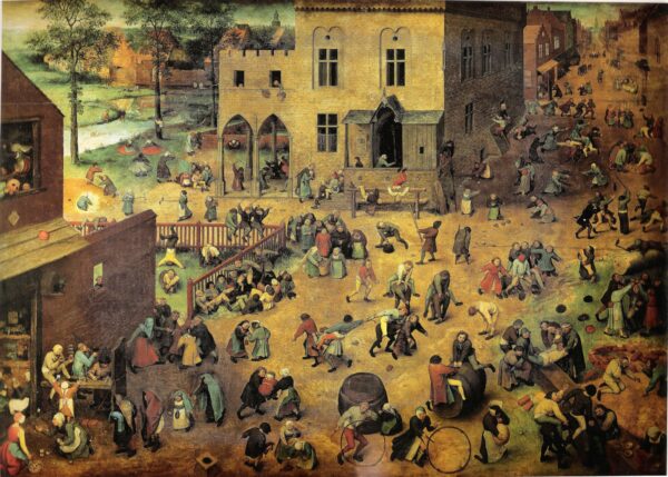 Children’s Games by Pieter Brueghel the Elder, hand-painted oil painting reproduction