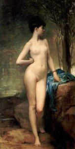 Chloe II by Jules Joseph Lefebvre, hand-painted oil painting reproduction