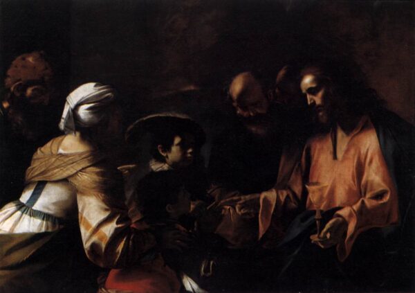 A Mother Entrusting her Sons to Christ by Mattia Preti, hand-painted oil painting reproduction