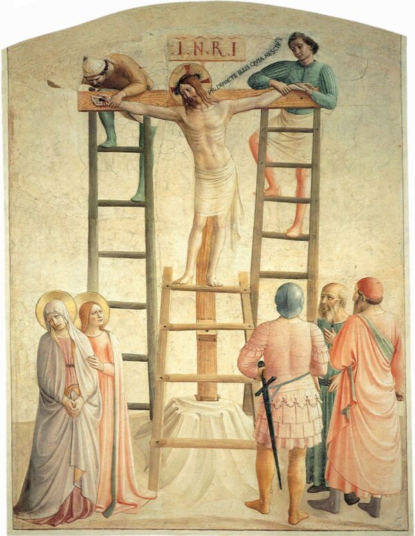 Christ Being Nailed to the Cross by Fra Angelico, hand-painted oil painting reproduction