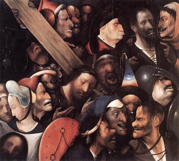 Christ Carrying The Cross by Hieronymus Bosch, hand-painted oil painting reproduction