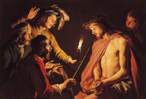 Christ Crowned with Thorns by Matthias Stomer, hand-painted oil painting reproduction
