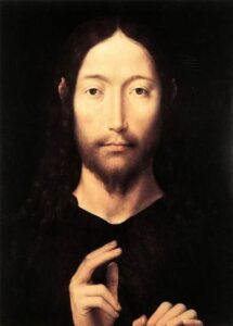 Christ Giving His Blessing by Hans Memling, hand-painted oil painting reproduction
