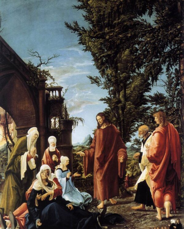 Christ Taking Leave of His Mother by Albrecht Altdorfer, hand-painted oil painting reproduction