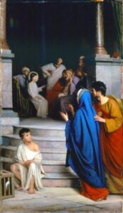 Christ Teaching at the Temple by Carl Heinrich Bloch, hand-painted oil painting reproduction