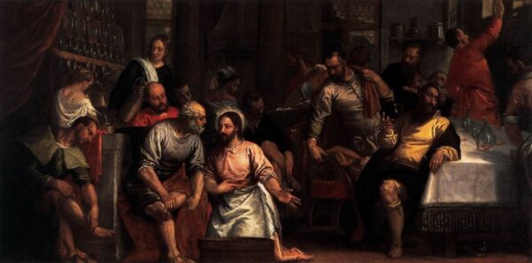 Christ Washing the Feet of the Disciples by Paolo Veronese, hand-painted oil painting reproduction