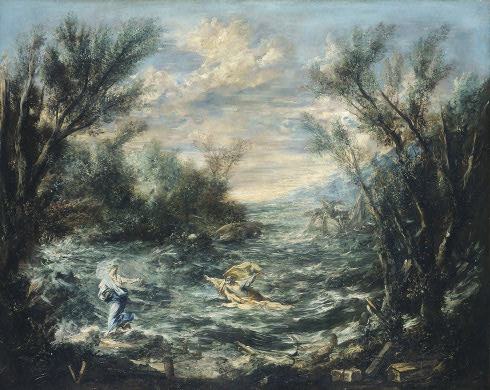 Christ at the Sea of Galilee by Alessandro Magnasco, hand-painted oil reproduction