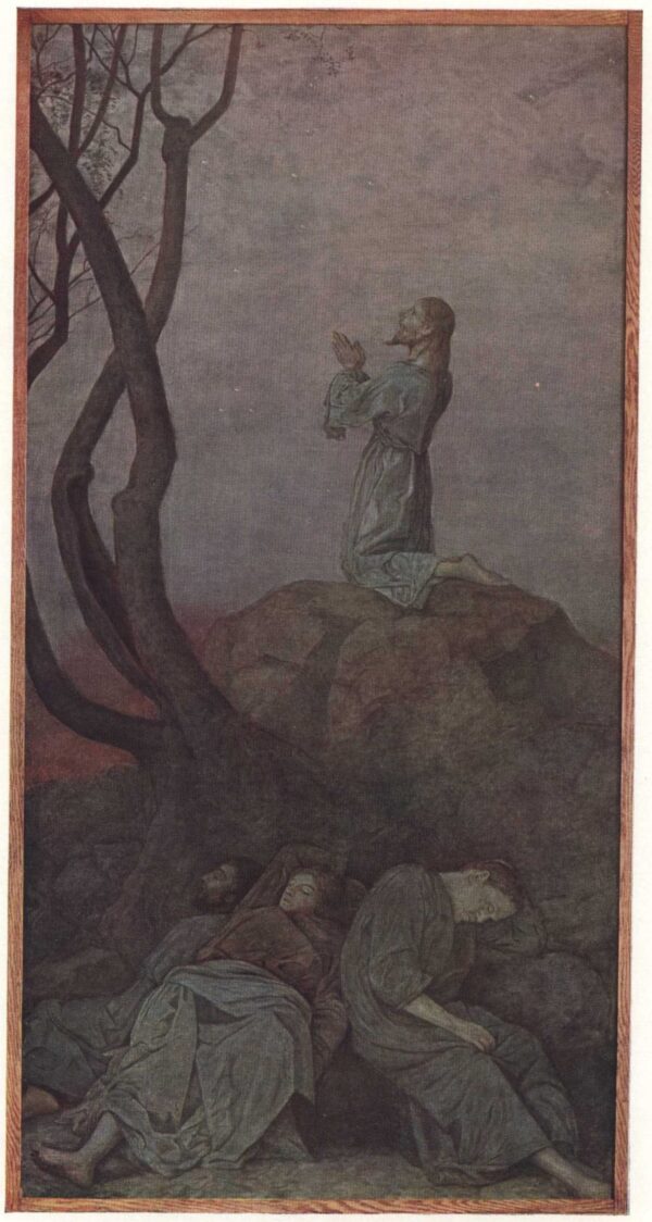 Christ on the Mount of Olives by Hans Thoma, hand-painted oil painting reproduction