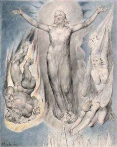 Christ on the Pinnacle of the Temple by William Blake, hand-painted oil painting reproduction