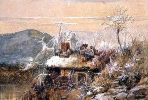 Christmas Eve by John Anster Fitzgerald, hand-painted oil painting reproduction