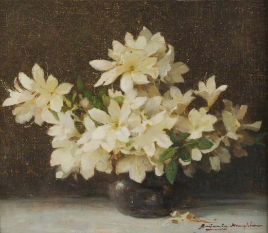 Christmas Roses by Benjamin Haughton, hand-painted oil reproduction