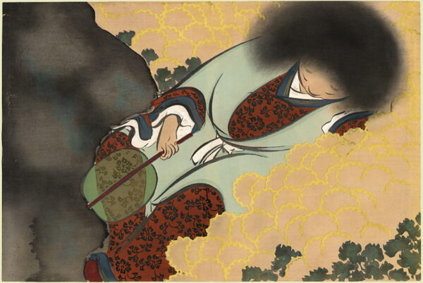 Chrysanthemum Boy by Kamisaka Sekka, hand-painted oil painting reproduction