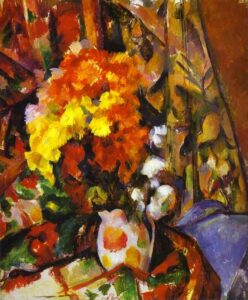 Chrysanthemums white by Paul Cézanne, hand-painted oil painting reproduction