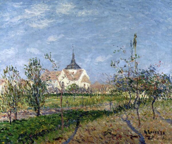 Church at Notre Dame at Vaudreuil by Gustave Loiseau, hand-painted oil painting reproduction