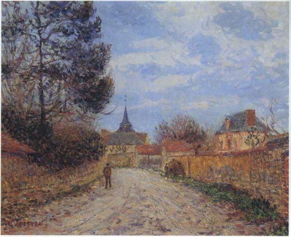Church at Notre Dame by the Eure by Gustave Loiseau, hand-painted oil painting reproduction