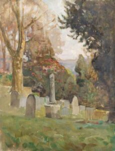Churchyard by Benjamin Haughton, hand-painted oil painting reproduction