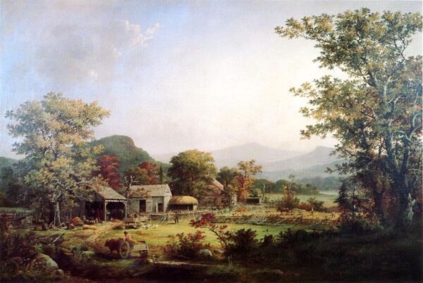 Cider Making in the Country by George Henry Durrie, hand-painted oil painting reproduction