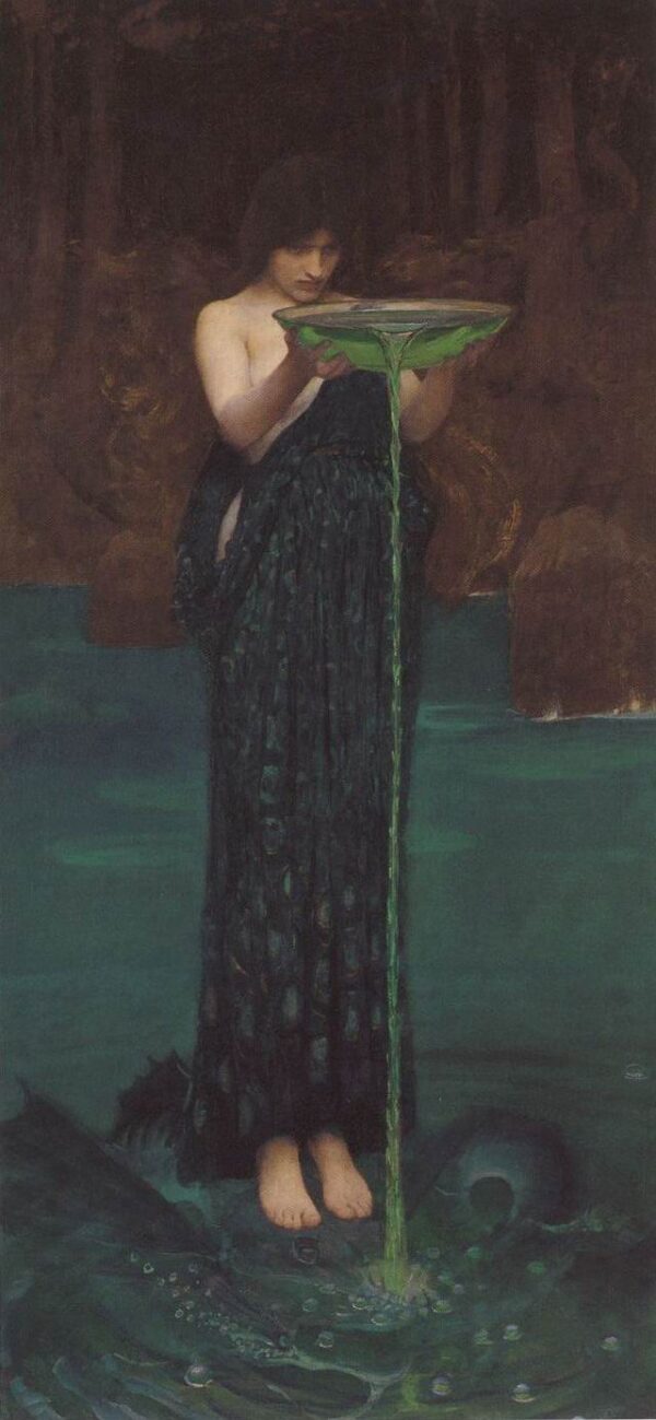 Circe Invidiosa by John William Waterhouse, hand-painted oil painting reproduction