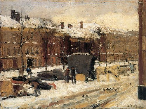 City View In The Snow by Floris Arntzenius, hand-painted oil reproduction