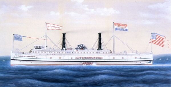 City of Brockton by James Bard, hand-painted oil painting reproduction