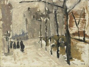 Cityscape in The Hague by George Hendrik Breitner, hand-painted oil painting reproduction