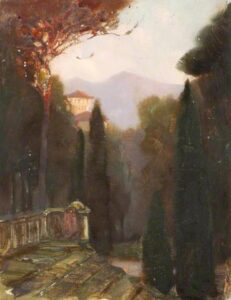 Classical Landscape by Benjamin Haughton, hand-painted oil painting reproduction