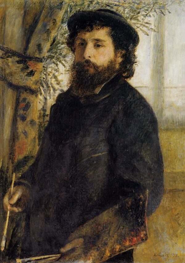 Claude Monet by Heinrich Bürkel, hand-painted oil painting reproduction