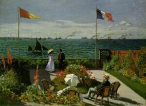 Garden at Sainte Adresse by Claude Monet, hand-painted oil painting reproduction