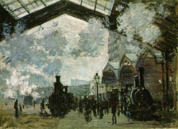 Gare St. Lazare by Claude Monet, hand-painted oil painting reproduction