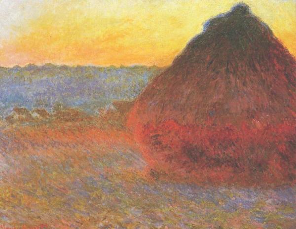 Grainstack by Claude Monet, hand-painted oil reproduction