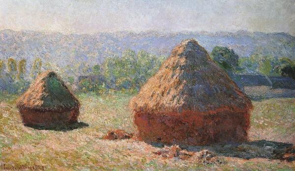 Grainstacks at the End of the Summer by Claude Monet, hand-painted oil reproduction