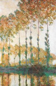 Poplars on the Banks of the River Epte by Claude Monet, hand-painted oil painting reproduction