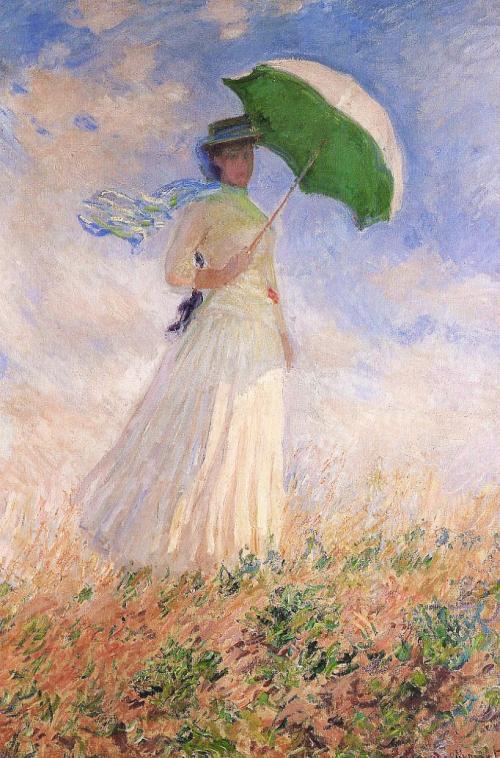 Study of a Figure Outdoors by Claude Monet, hand-painted oil reproduction