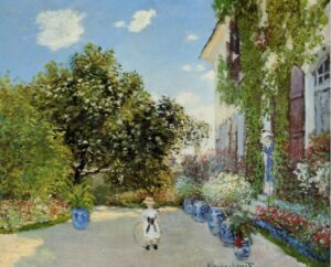 The Artist House at Argenteuil by Claude Monet, hand-painted oil painting reproduction