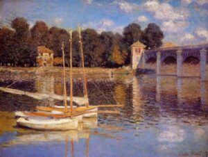 The Bridge at Argenteuil by Claude Monet, hand-painted oil painting reproduction
