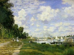 The Port at Argenteuil by Claude Monet, hand-painted oil painting reproduction