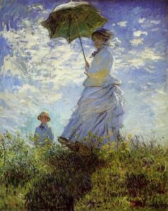 The Walk Woman with a Parasol by Claude Monet, hand-painted oil painting reproduction